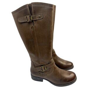 Eric Michael Women's Montana Tall Boots Brown Premium Leather Size 40‎